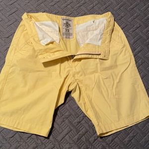 Yellow express shorts